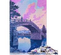 Aesthetic Japan Painting Puzzles 1000 Pieces Wooden Puzzles Puzzle Jigsaws for Adults for Adults& Teens Age 12 Years Up 1000pcs (75x50cm)