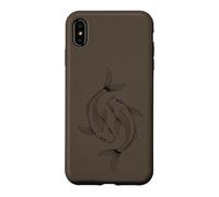 Aesthetic Koi Carp Line Drawing Japanese Art Case for iPhone XS Max