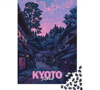 Aesthetic Kyoto City 1000 Piece Jigsaw, Festive Gift, 52x38cm/1000pcs