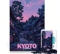 Aesthetic Kyoto City Teenager Jigsaw Puzzles 1000 Pieces Brain Think Neat Cut Real Challenge Great Gift (50x75cm)