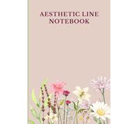 Aesthetic Line Notebook: Soft Pastel Minimal Notebook • 6×9 Inch • 110 Lined Pages • Cute Aesthetic Writing Journal