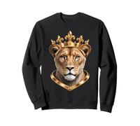 Aesthetic Lioness with Crown, the savannah queen lioness Sweatshirt