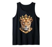 Aesthetic Lioness with Crown, The Savannah Queen Lioness Tank Top