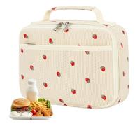 Aesthetic Lunch Bag - Large-Capacity Thermal Lunch Box Tote, Leak-Proof Insulated Holder with Containers, Portable Cooler for School Travel Work Picnic Kids Girls Boys Adults