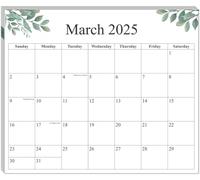 Aesthetic Magnetic Calendar for Refrigerator - Fridge Calendar Magnet Runs from January 2025 to June 2026, 18 Monthly Refrigerator Calendar with Greenery Designs for Easy Organizing - 13" x 11.5",