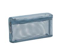 Aesthetic Makeup Bag for Women Girls Meshes Cosmetic Bag Portable Lipstick Storage Pouches Clear Toiletry Bag Clear Cosmetic Bag Makeup Bag Lipstick Storage Mesh Toiletry Bag for Women