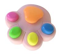 Aesthetic Marking Tool - Pink Pigmented Tip, 2.95x3.15x1.18 Inch Cubic Scale, Precision Line Underlining System, Synthetic Resin Outer Shell | Cute Highlighter for Teachers & Students Gift