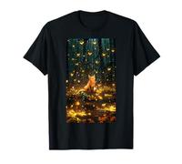 Aesthetic Mountains Fox Wilderness Forest Pine Tree Moth T-Shirt
