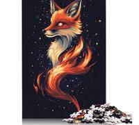 Aesthetic Mysterious Fox 1000 Piece Jigsaw Puzzle Family Fun Jigsaws for Adults And Challenging Game,stress Relief Games And Unique Gifts 1000pcs (75x50cm)