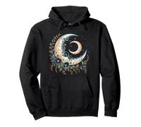 Aesthetic Mystic Sun And Moon Woman Flowers Astrology Pullover Hoodie