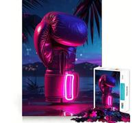 Aesthetic Neon for Adults 1000 Piece Puzzle Brain Exercise HD Print Home Activity Birthday Art Gift (38x26cm)