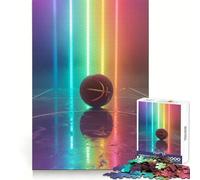 Aesthetic Neon Jigsaw Puzzles for Adults 1000 Piece Memory Fit Quality Print Home Game Santa Present (38x52cm)