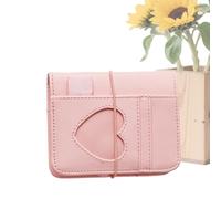 Aesthetic Notebook - 100 Sheets with Loose Pages, Compact Diary 13.2x10.5cm with Heart Design Faux Leather Cover, Elegant and Durable Style | Note Carrying Student and Travelers' Bed