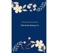 Aesthetic Notebook for Women | Lined Journal for Notes, Journaling & Planning: This Book Belongs To Notebook: Midnight Blue