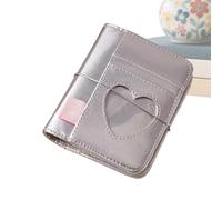 Aesthetic Notebook - Portable Journal with 100 Mobiles, Small Notebook 13.3 x 10.5 cm, Faux Leather Cover Heart Design, Ideal for Daily Notes and Organization | Students Travel Meetings Office