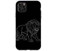 Aesthetic One Line Lion Drawing Tee for Animal Lovers Case for iPhone 11 Pro Max