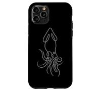 Aesthetic One Line Squid Drawing Tee for Animal Lovers Case for iPhone 11 Pro
