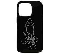 Aesthetic One Line Squid Drawing Tee for Animal Lovers Case for iPhone 13 Pro