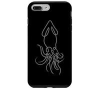 Aesthetic One Line Squid Drawing Tee for Animal Lovers Case for iPhone 7 Plus/8 Plus