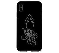 Aesthetic One Line Squid Drawing Tee for Animal Lovers Case for iPhone XS Max