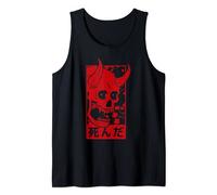 Aesthetic Oni Mask Japanese Demon Art Face Skull Devil Tank Top