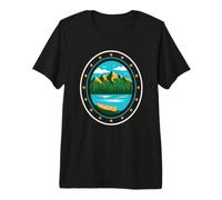 Aesthetic Outdoor Landscapes for the Enthusiastic Hiker Premium T-Shirt