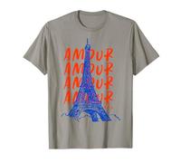 Aesthetic Paris France Eiffel Tower Amour European T-Shirt