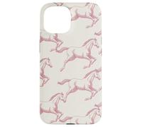 Aesthetic Patterns Coral Horse Drawing Horses Case for iPhone 15