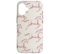 Aesthetic Patterns Coral Horse Drawing Horses Case for iPhone 16