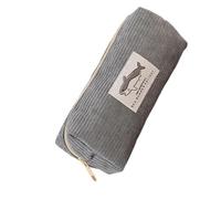Aesthetic Pen Bag Lovely Animal Pencil Case Makeup Makeup Pen Case School Office Supply Lovely Pencil Case Pen Case Embroidery Pen Bag, Dark Gray