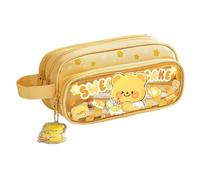 Aesthetic Pencil Case | Animal Zipper Pencil Pouch Large Pen Case - Pen Storage Box Aesthetic Stationery Supplies for Sticky Notes Classroom College Girls Library Travel Holiday