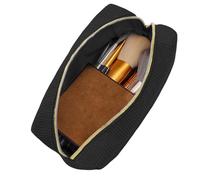 Aesthetic Pencil Case | Corduroy School Pencils - Pencil Case for Marker Classroom School Office Women Girls Teacher College Student, Black, se beskrivning, Unisex-Adult