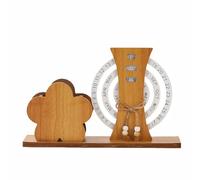 Aesthetic Perpetual Calendar For Desk With Day And Month, Manual Rotating Wooden Calendar Calendario Perpetuo Family Office Funny & Creative Gift