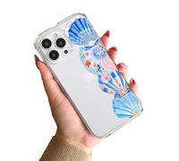 Aesthetic Pink Blue Clam Shell Silicone Y2K Clear TPU Custom Compatible With iPhone 11 12 13 14 15 16 16E 17 XR X SE 7 8 Air Pro Max Plus Mini S22 S23 S25 S26 Case Personalised Name Cover