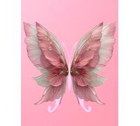 Aesthetic Pink Butterfly Notebook- 8.5x11 inch | 150 pages | Matte Finish | Gift for Butterfly Lovers: Adorable Pink Butterfly Journal for Kids, ... & Diary | Butterfly Theme School supplies