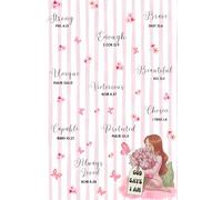 Aesthetic Pink Notebook: Identity Reminders in Christ: A Floral Scripture Versatile Unguided Journal for Bible Study Notes, Prayer, and Daily Reflection