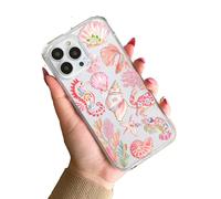 Aesthetic Pink Ocean Sea Theme Silicone Y2K Clear TPU Custom Compatible With iPhone 11 12 13 14 15 16 16E 17 XR X SE 7 8 Air Pro Max Plus Mini S22 S23 S25 S26 Case Personalised Name Cover