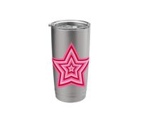Aesthetic Pink Star Stainless Steel Insulated Tumbler