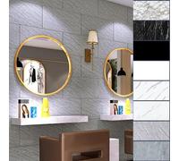 Aesthetic PVC Marble Wall Sticker Solutions Perfectly Suited to Upgrade Your Kitchen or Bathroom Experience (Oriental White)