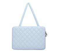Aesthetic Quilted Computer Bag for Women Quilted Laptop Carrier | Aesthetic Quilted Computer Bag for Women Lightweight Padded Laptop Tote with Handle 13-15 Inch Shockproof Universal Fit