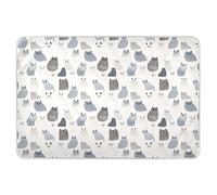 Aesthetic Ragdoll Cats White Cute Extra Large Resuable Changing Pad Covers Waterproof Washable Bed Wetting Sheet Breathable Toddler Bedding Products for Kids Bedwetting, 52" L x 34" W