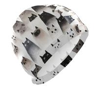 Aesthetic Ragdoll Cats White Swim Large for Beginners Short Hair Waterproof Swimming for Adults Hair Protection and Drag Reduction Gorro para natacion Mujer