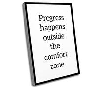 Aesthetic Room Decor,Kids Wall Art,Male Office Decor,Progress Happen Outside The Comfort Zone,Gym Trainer Gift,Workout Inspiration,Inspirational Art,Gallery Wall Decor,12x16 Inch UnFramed Wall Art