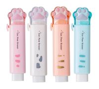Aesthetic Rubber Eraser - Push Pull Pencil Tool, Cute Art Accessory, Clean Wipe Drafting Design | Classroom Home Drawing Supplies, Perfect for Children Students Creative Artwork Practice