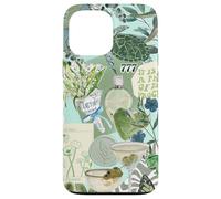 Aesthetic Sage Green Flower & Summer Olive Martini Collage Case for iPhone 13 Pro Max
