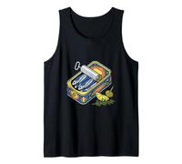 Aesthetic Sardine Tin Euro Summer Tapas Foodie Graphic Tank Top
