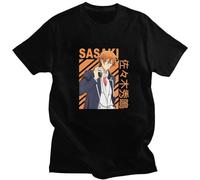 Aesthetic Sasaki to Miyano T Shirt Harajuku Manga Graphic Goth Clothes T-Shirt Streetwear Tshirt Vintage Tops Black M