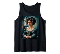 Aesthetic Saying La Reine The Queen Modern Mona Lisa Art Tank Top