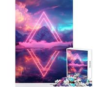 Aesthetic Shape Jigsaw Puzzles 1000 Pieces Birthday Gifts Tough Challenge Home Decoration Toys Suitable for People Aged 14 And Above (38x52cm)