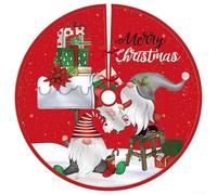 Aesthetic Soft Fabric 90CM Xmas Base Cover to Create a Beautiful Holiday Ambiance at Home (D)